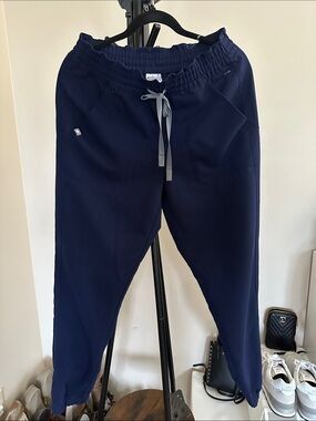 Figs Navy Blue Drawstring Scrub Joggers